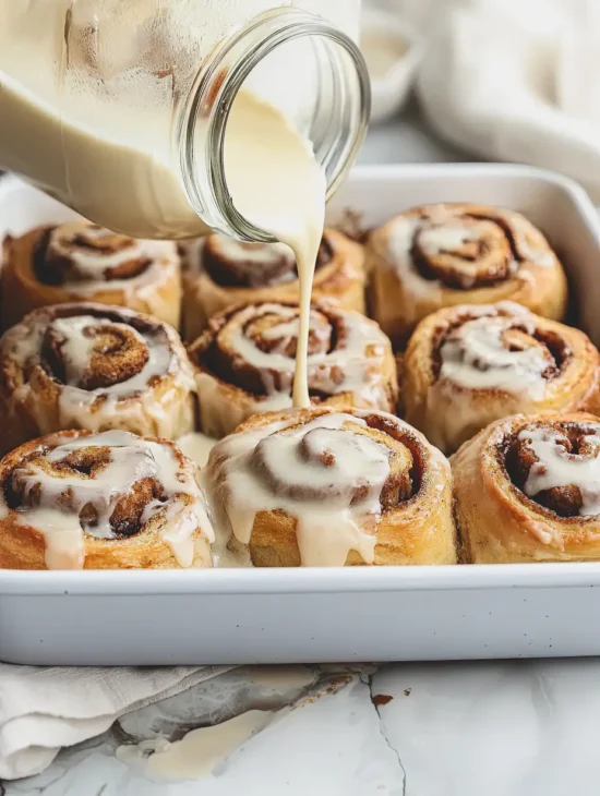 creamy glaze for cinnamon rolls