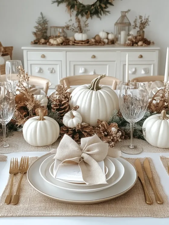 Toned-Down Elegance: Tablescapes for Thanksgiving and Christmas