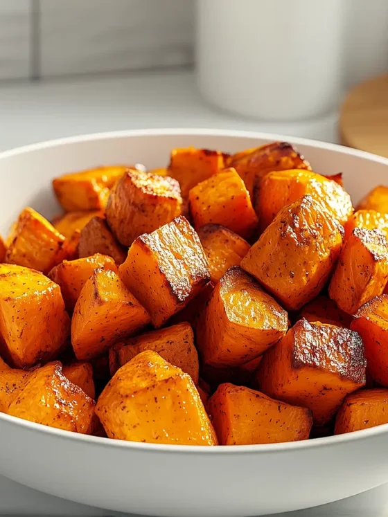 Roasted Sweet Potatoes with Maple and Cinnamon