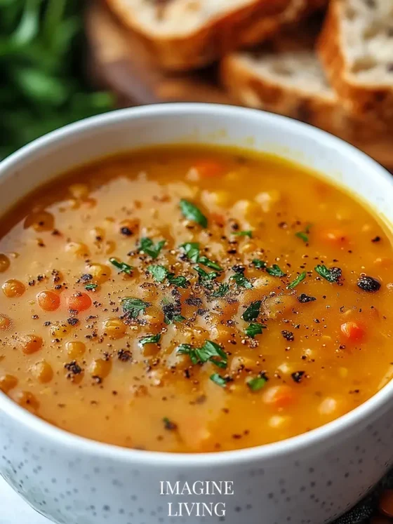 Golden Turmeric Lentil Soup
