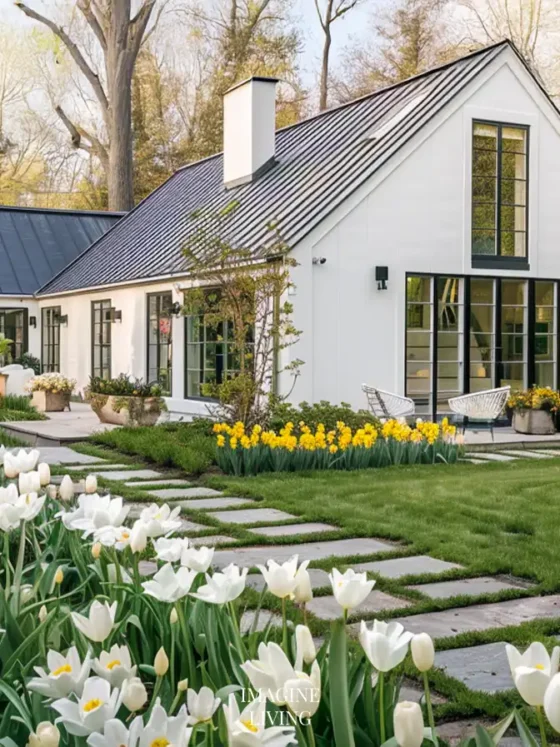 Serene Minimalist Spring Exterior Ideas-Breathe New Life Into Your Cottage