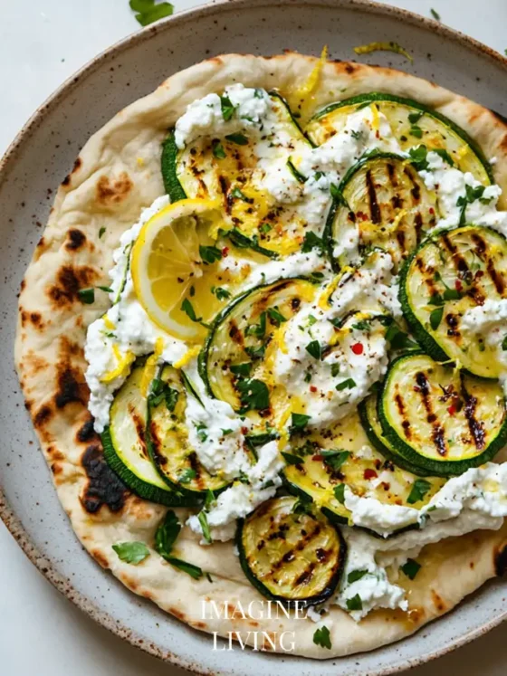 Zucchini Ricotta Naan