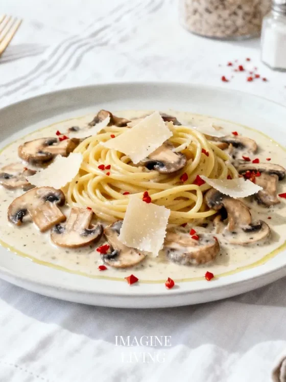 One-Pot Creamy Mushroom Pasta