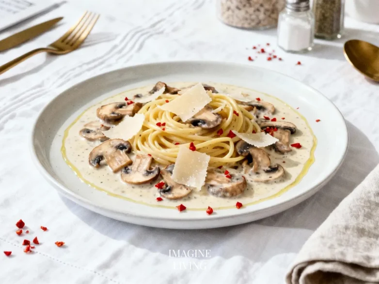 One-Pot Creamy Mushroom Pasta