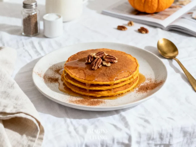 Pumpkin Pancakes with Maple Butter