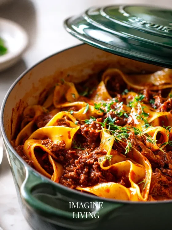 Slow Cooked Beef Ragu with Pappardelle