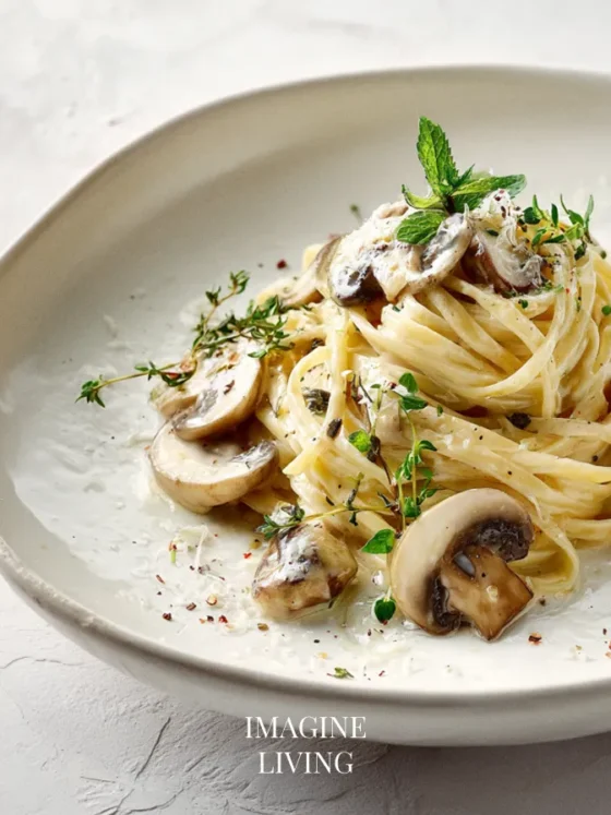 One-Pot Creamy Mushroom Pasta