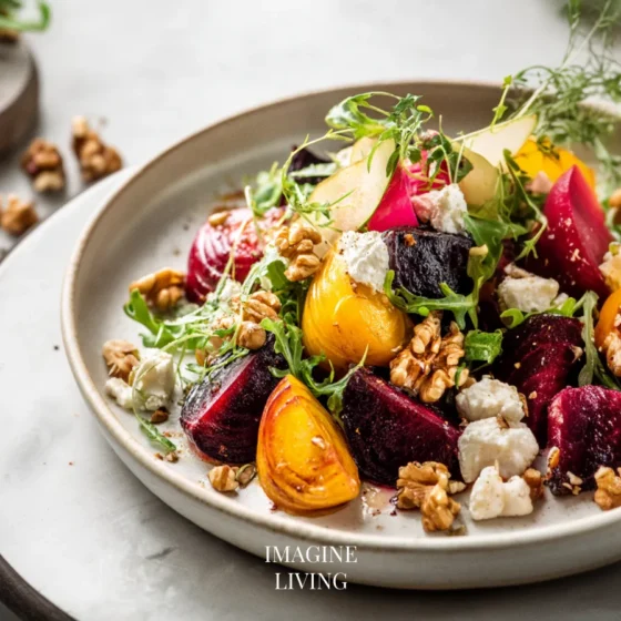 Winter Beet & Goat Cheese Salad