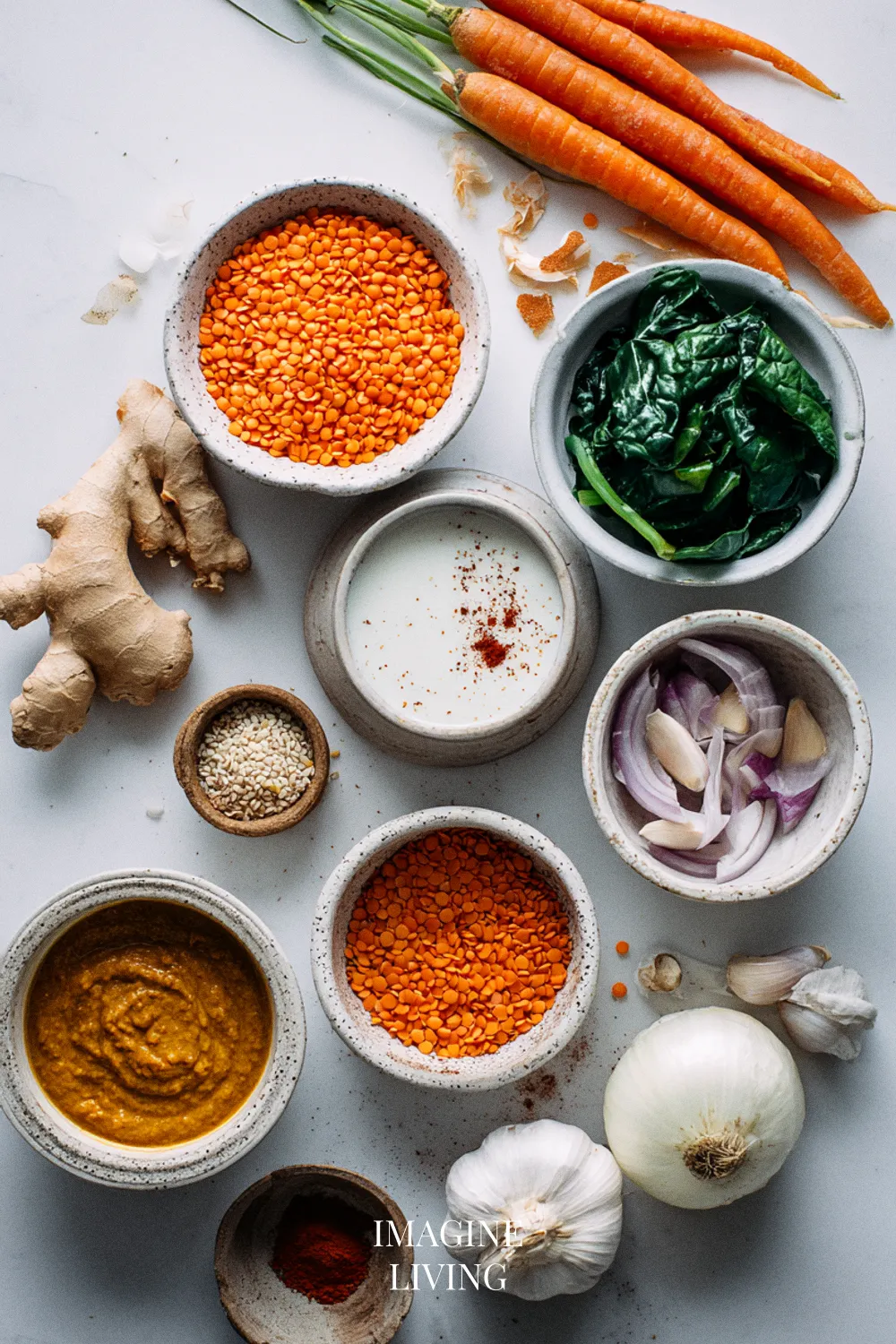 Ingredients: Cozy Coconut Curry Lentil Soup