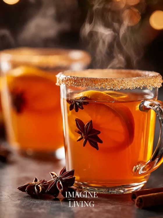 Hot Aperol with Spiced Syrup