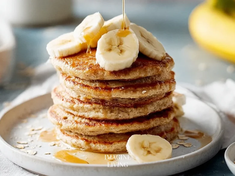 Healthy Banana Oat Pancakes