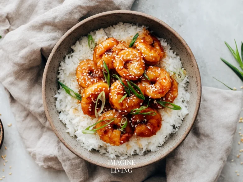 Honey Garlic Shrimp Bowls