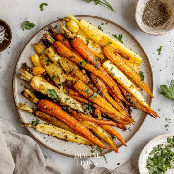 Maple-Glazed Roast Carrots & Parsnips