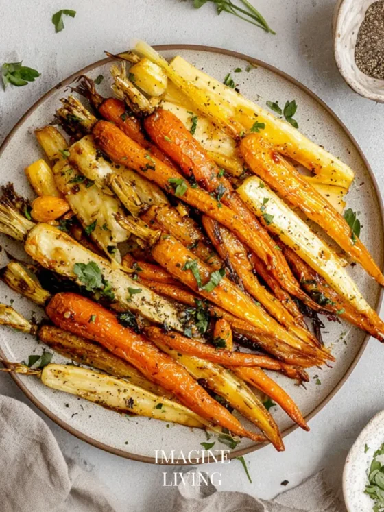 Maple-Glazed Roast Carrots & Parsnips