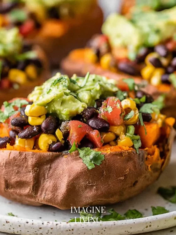 Vegetarian Stuffed Sweet Potatoes
