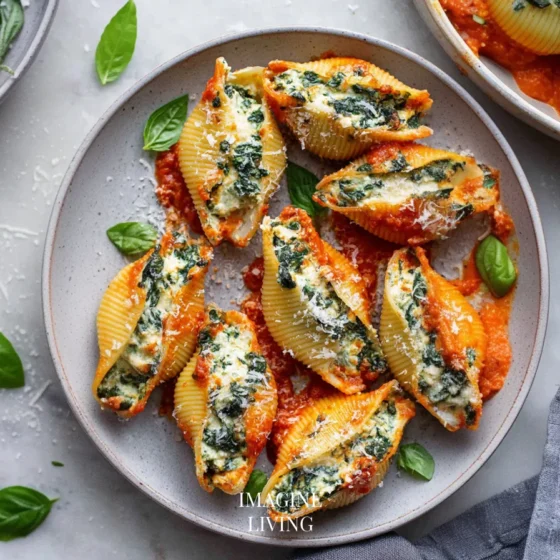 Creamy Spinach Ricotta Shells