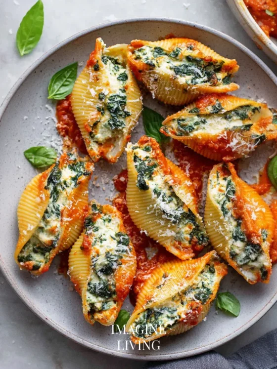 Creamy Spinach Ricotta Shells