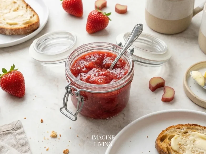 Homemade Strawberry Rhubarb Marmalade