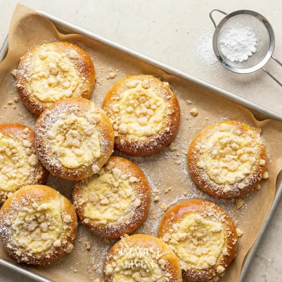 Polish Sweet Cheese Buns (Drożdżówki)