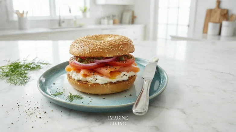 Classic Lox and Cream Cheese Bagel