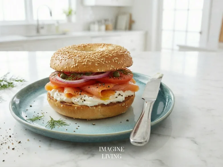 Classic Lox and Cream Cheese Bagel