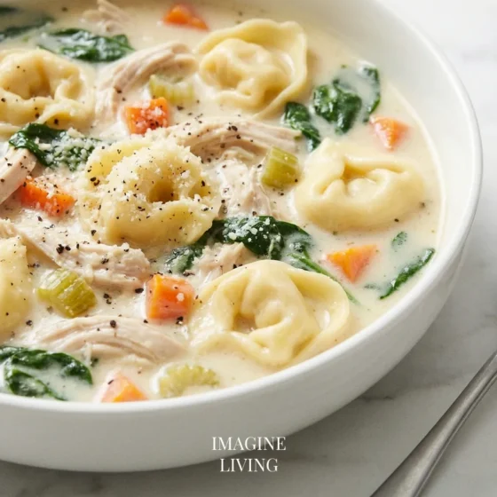 Creamy Chicken Tortellini Soup