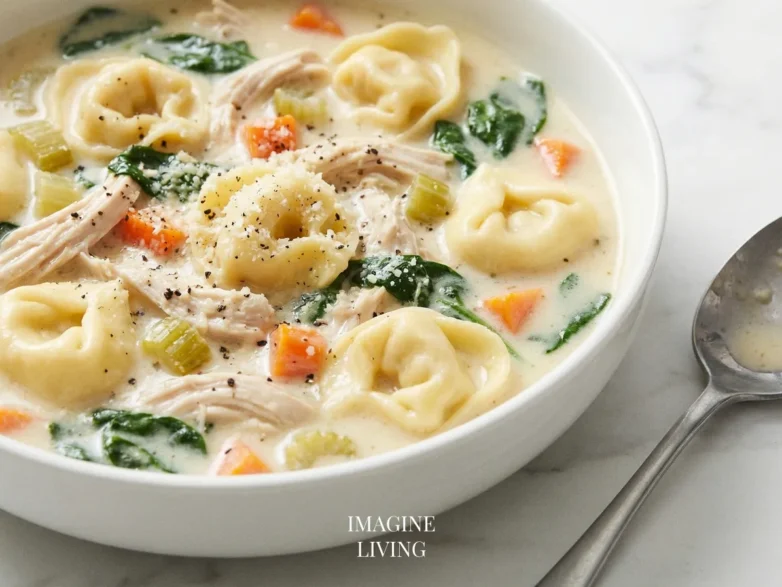 Creamy Chicken Tortellini Soup