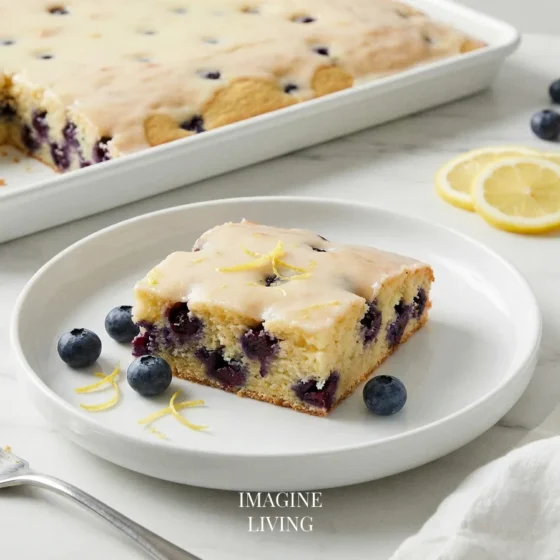 Lemon Blueberry Sheet Cake