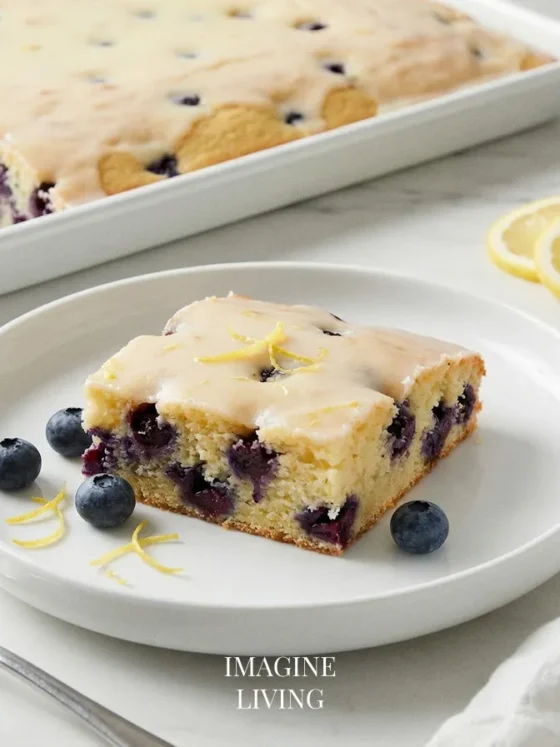 Lemon Blueberry Sheet Cake