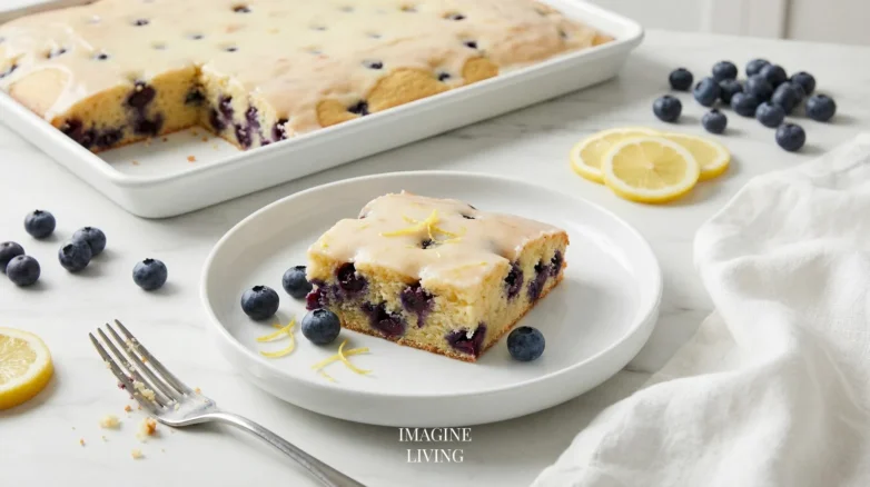 Lemon Blueberry Sheet Cake