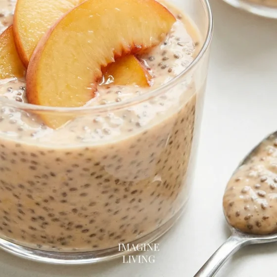 Peach Chia Pudding