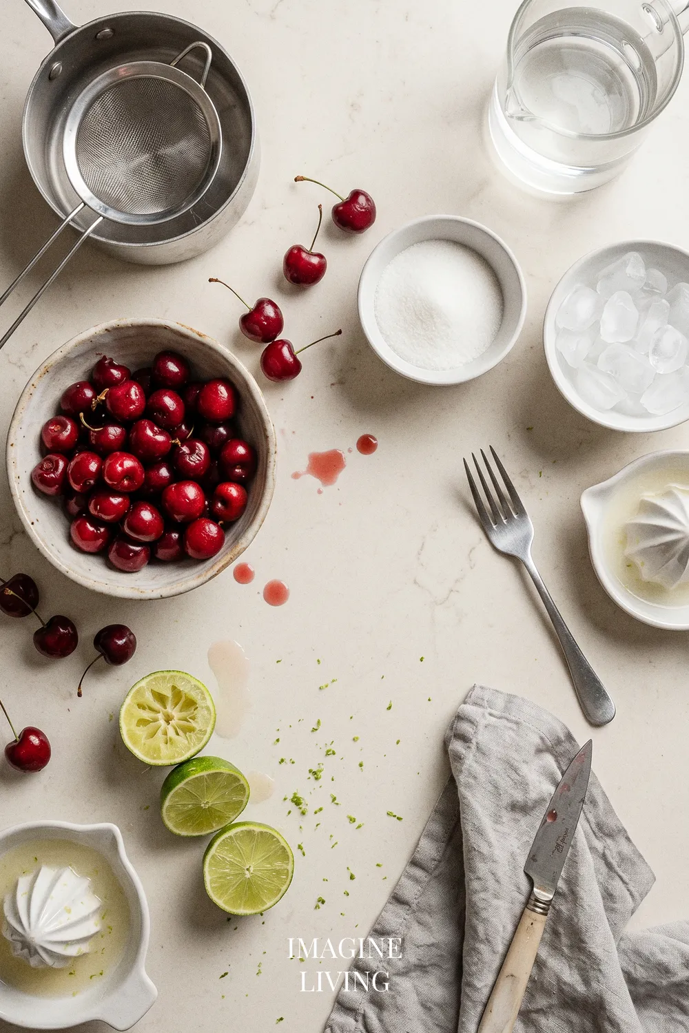 Ingredients: Homemade Cherry Limeade
