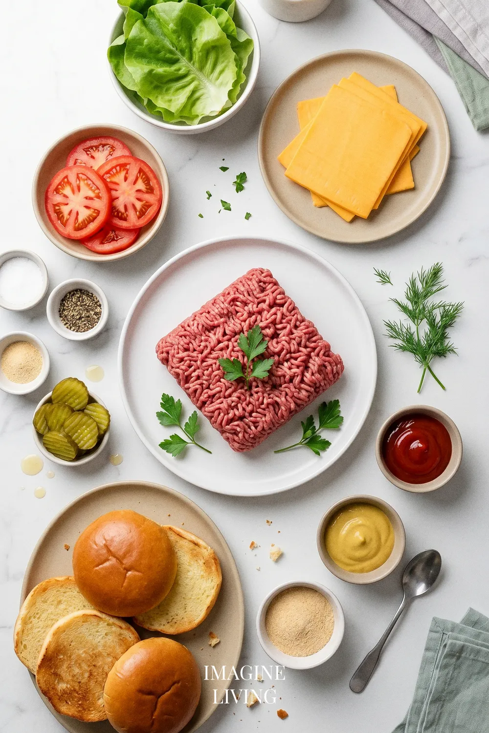 Ingredients: Classic Cheeseburgers