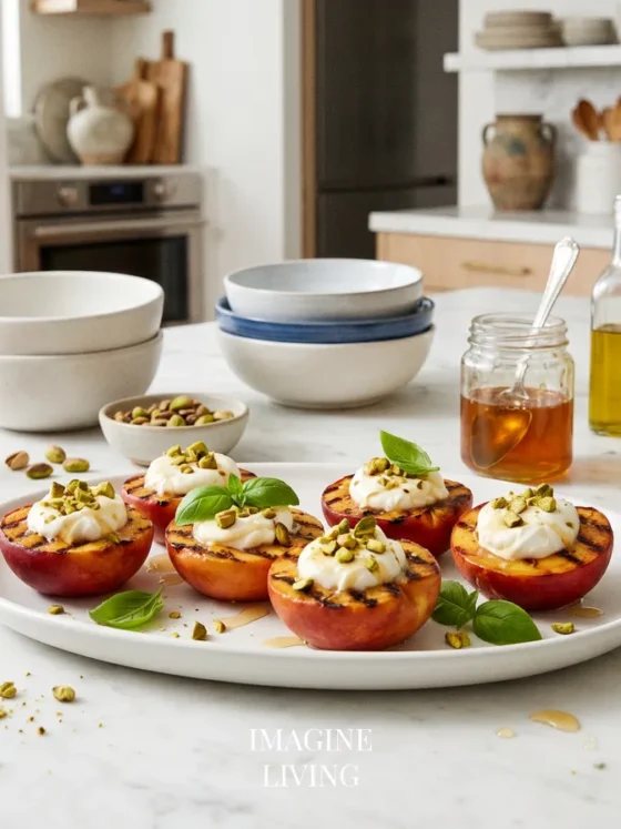 Grilled Nectarines with Mascarpone