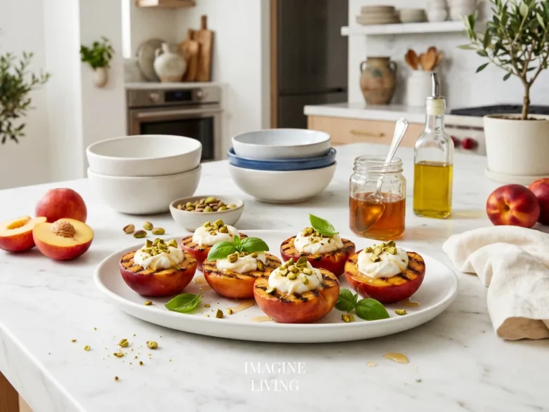 Grilled Nectarines with Mascarpone