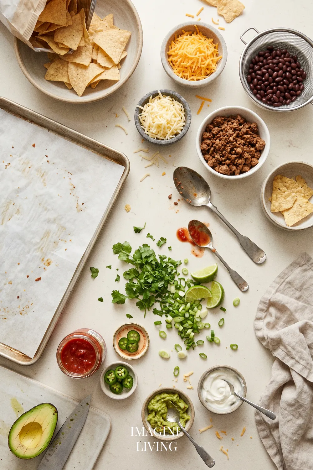 Ingredients: Easy Loaded Nachos Recipe (Serves 4)