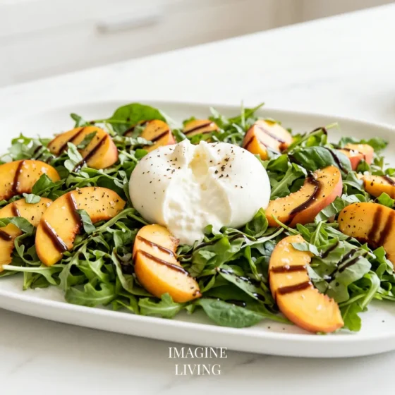 Peach Burrata Salad