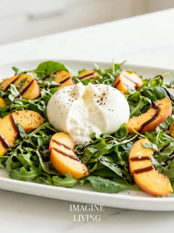 Peach Burrata Salad