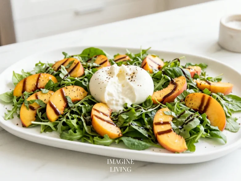 Peach Burrata Salad
