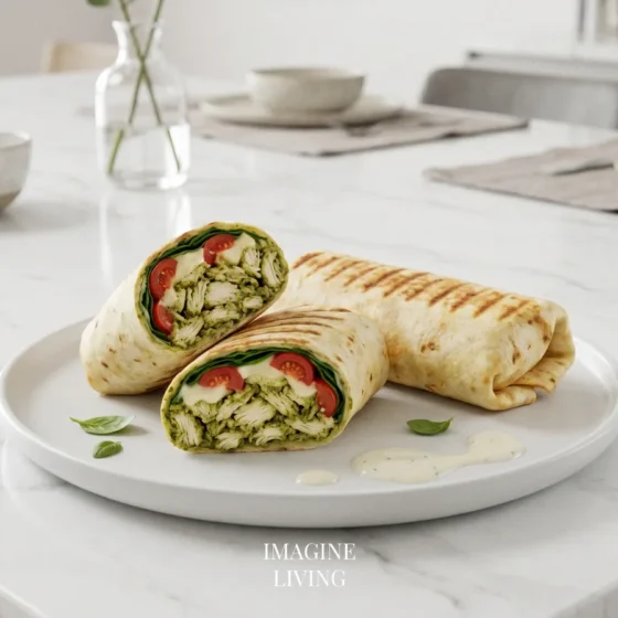 Pesto Chicken Wraps