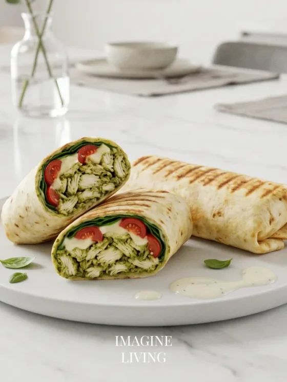Pesto Chicken Wraps