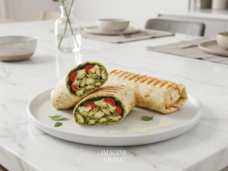 Pesto Chicken Wraps