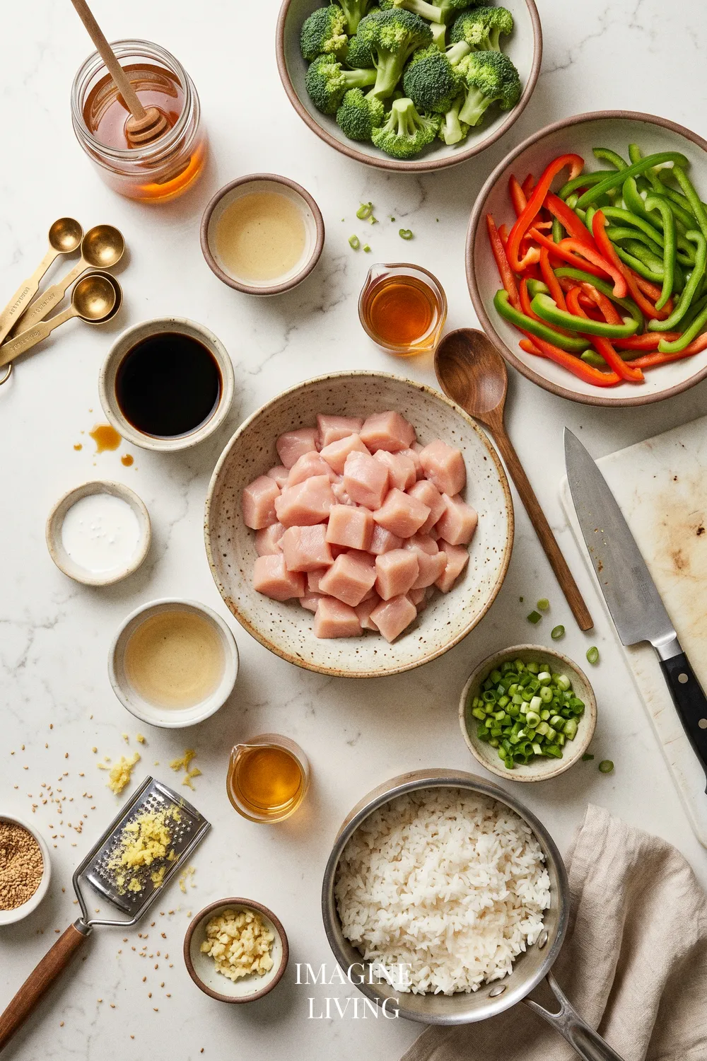 Ingredients: Teriyaki Chicken Bowl Recipe (Serves 4)