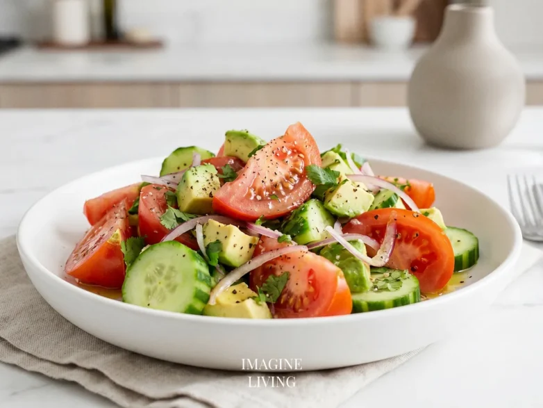 Tomato Cucumber Avocado Salad