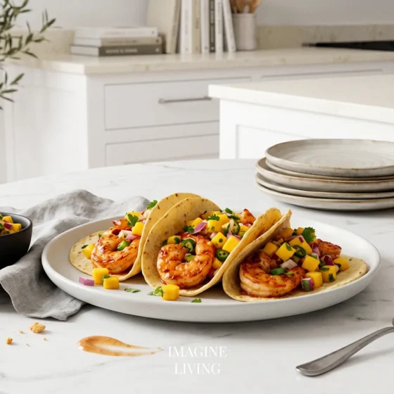 Shrimp Tacos with Mango Salsa