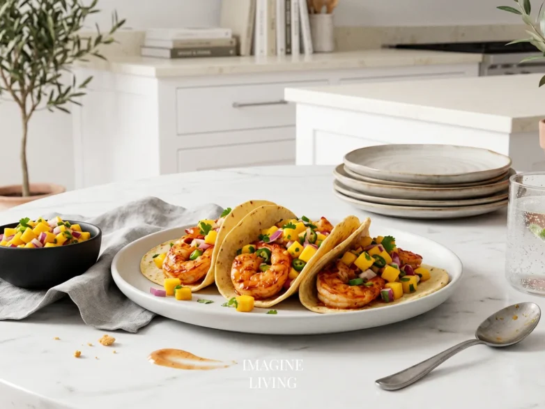 Shrimp Tacos with Mango Salsa