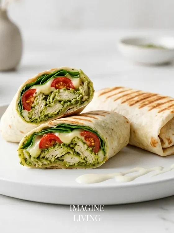 Pesto Chicken Wraps