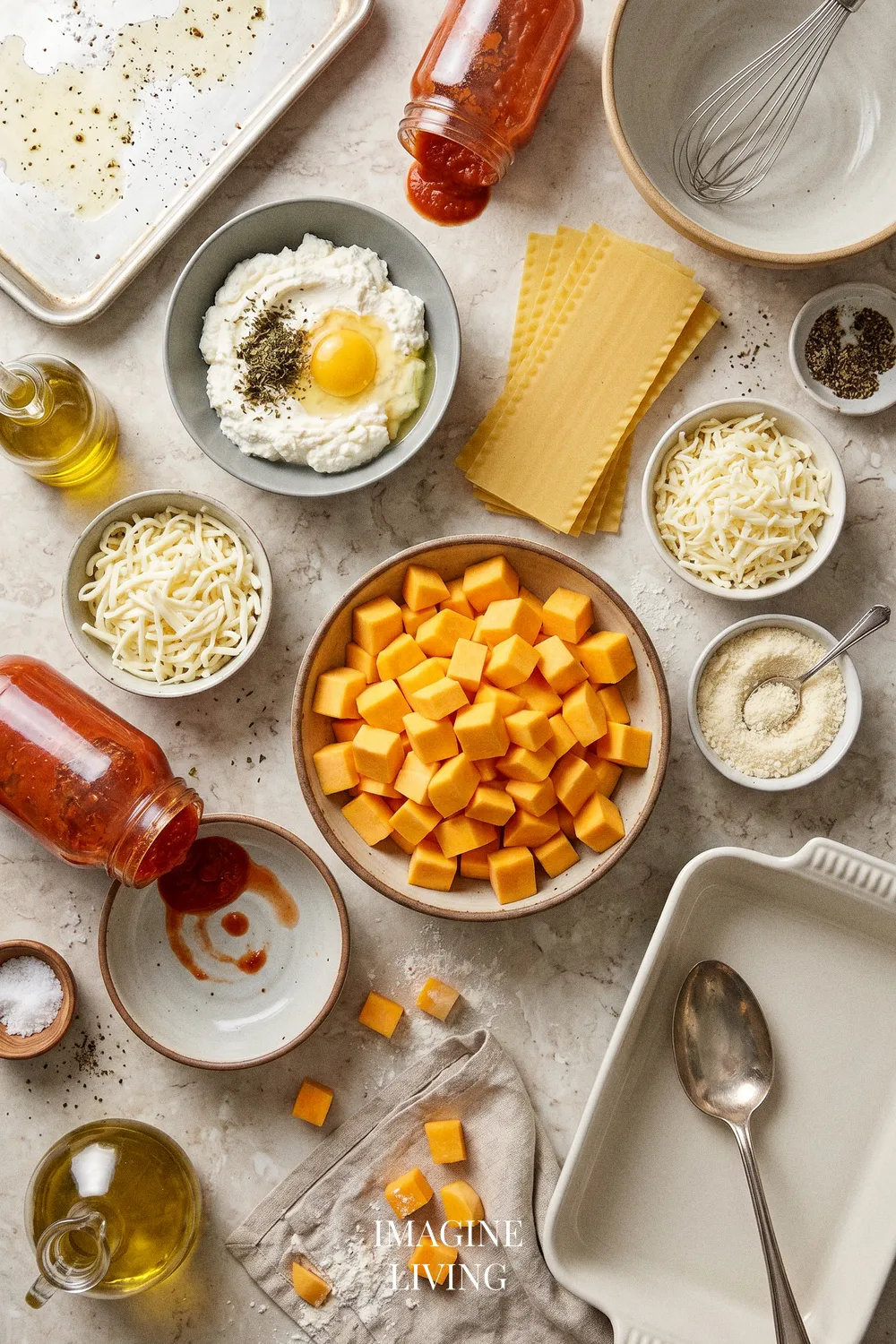 Ingredients: Butternut Squash Lasagna
