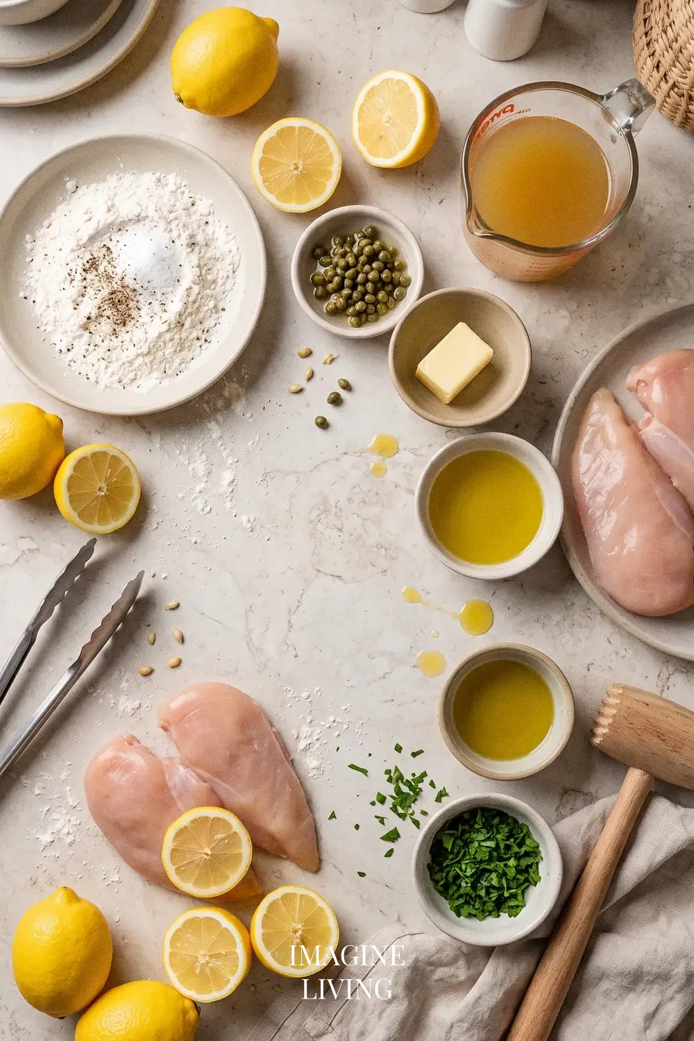 Ingredients: Classic Chicken Piccata Recipe (Serves 4)