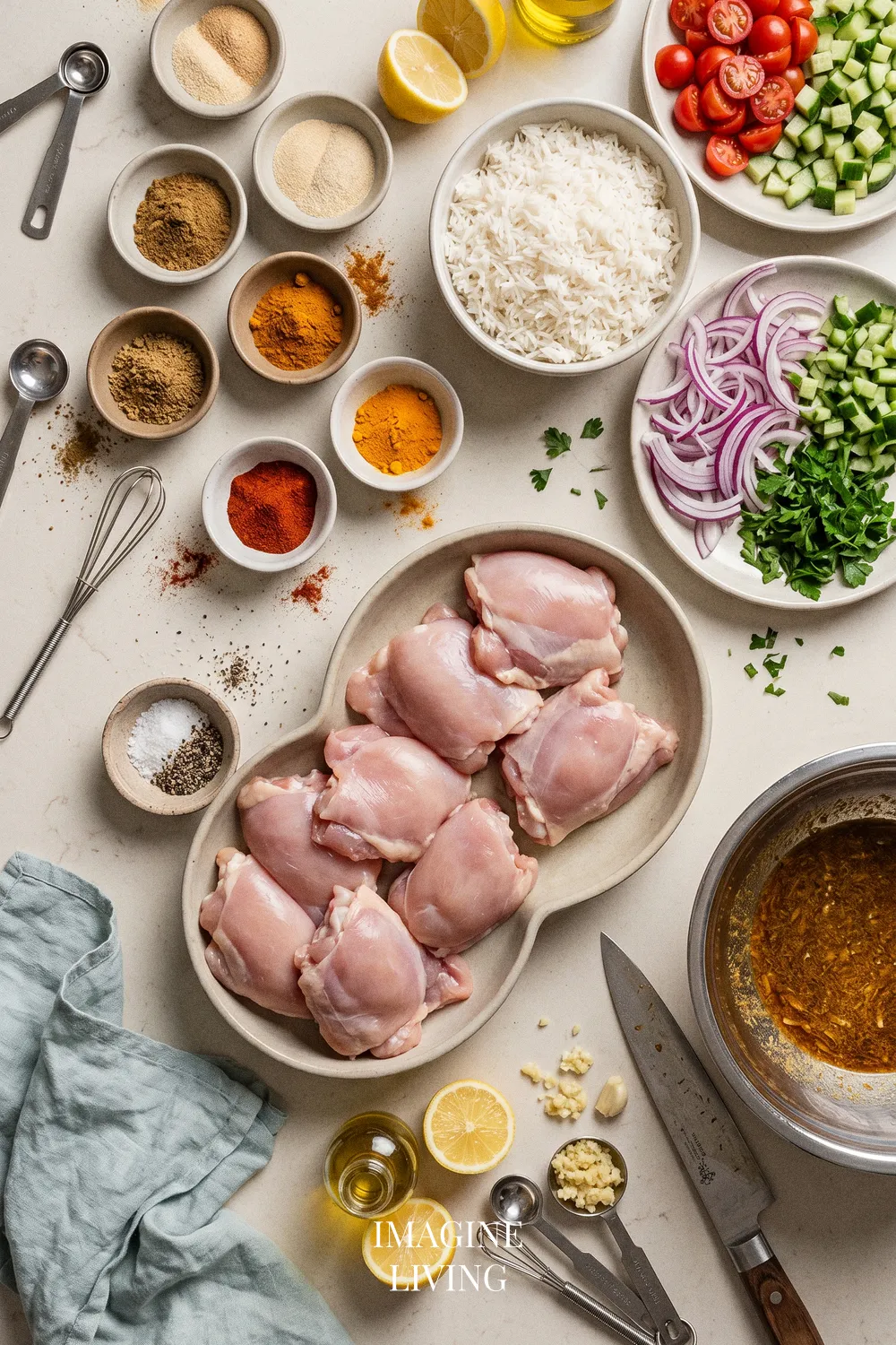 Ingredients: Flavor-Packed Chicken Shawarma Bowls (Serves 4)